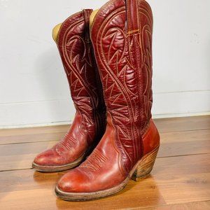 COWBOY vintage leather boots • women 9